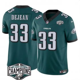 Cheap Men\'s Philadelphia Eagles #33 Cooper DeJean Green 2024 New NFC East Champions F.U.S.E. Vapor Untouchable Limited Stitched Football Jersey