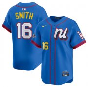 Cheap Men's National League #16 Will Smith Blue 2025 All-Star Edition Limited Stitched Baseball Jersey