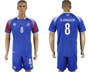 Wholesale Cheap Iceland #8 Bjarnason Home Soccer Country Jersey
