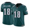 Cheap Men's Philadelphia Eagles #18 Avery Williams Green 2024 New F.U.S.E. Vapor Untouchable Limited Football Stitched Jersey