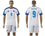 Wholesale Cheap Slovakia #9 Sestak Home Soccer Country Jersey