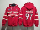 Cheap Men's Team Canada #97 Connor McDavid Red Ageless Must-Have Lace-Up Pullover Hoodie