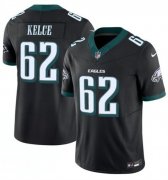 Men's Philadelphia Eagles #62 Jason Kelce Black 2024 F.U.S.E. Vapor Untouchable Limited Football Stitched Jersey Cheap Wholesale