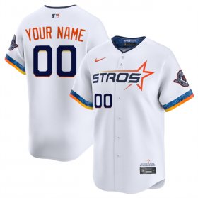 Cheap Youth Houston Astros Active Player Custom White 2025 City Connect Limited Stitched Jersey