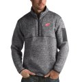 Wholesale Cheap Detroit Red Wings Antigua Fortune Quarter-Zip Pullover Jacket Black