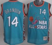Wholesale Cheap NBA 1996 All-Star #14 Terrell Brandon Green Swingman Throwback Jersey