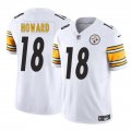 Cheap Men's Pittsburgh Steelers #18 Will Howard White 2025 Draft F.U.S.E. Vapor Limited Football Stitched Jersey