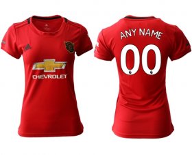 Wholesale Cheap Women\'s Manchester United Personalized Home Soccer Club Jersey