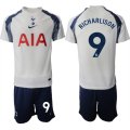 Cheap Men's Tottenham Hotspur #9 Richarlison 2025-26 White Home Soccer Jersey Suit