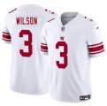 Cheap Men's New York Giants #3 Russell Wilson White 2025 F.U.S.E. Vapor Untouchable Limited Football Stitched Jersey
