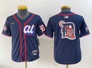 Cheap Women's American League Detroit Tigers Team Big Logo Navy 2025 All-Star Edition Limited Stitched Baseball Jersey(Run Small)