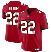 Cheap Men's Tampa Bay Buccaneers #22 Kindle Vildor Red 2025 Vapor Limited Football Stitched Jersey