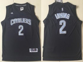 Wholesale Cheap Men\'s Cleveland Cavaliers #2 Kyrie Irving Black Diamond Stitched NBA Adidas Revolution 30 Swingman Jersey