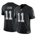 Men's Las Vegas Raiders #11 Jeremy Chinn Black 2025 F.U.S.E. Vapor Football Stitched Jersey Cheap