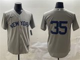 Men's New York Yankees #35 Cody Bellinger Gray Cool Base Stitched Baseball Jersey Cheap
