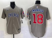 Cheap Men's Chicago Cubs #18 Shota Imanaga Gray Limited Stitched Baseball Jersey