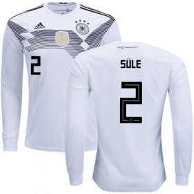 Wholesale Cheap Germany #2 Sule White Home Long Sleeves Soccer Country Jersey
