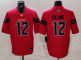 Cheap Men\'s Houston Texans #12 Nico Collins Red Vapor Untouchable Stitched Football Jersey