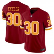Men's Washington Commanders #30 Austin Ekeler Burgundy 2025 F.U.S.E. Throwback Limited Football Stitched Jersey Cheap Wholesale