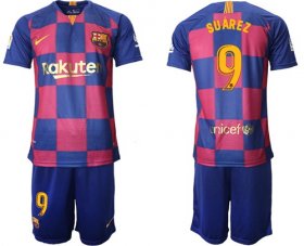 Wholesale Cheap Barcelona #9 Suarez 20th Anniversary Edition Home Soccer Club Jersey