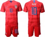 Wholesale Cheap USA #10 Pulisic Away Soccer Country Jersey
