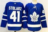 Cheap Men's Toronto Maple Leafs #41 Anthony Stolarz Blue 2024-25 Stitched Hockey Jersey