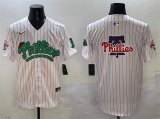 Cheap Mens Philadelphia Phillies Team Big Logo White Phanatic Limited Stitched Jersey