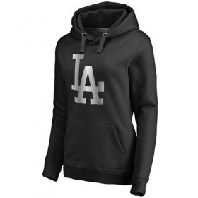 Wholesale Cheap Women\'s Los Angeles Dodgers Platinum Collection Pullover Hoodie Black