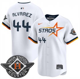 Men\'s Houston Astros #44 Yordan Alvarez White 2025 City Connect Limited Stitched Baseball Jersey Cheap