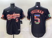 Men's Los Angeles Dodgers #5 Freddie Freeman Black Mexico Cool Base Stitched Baseball Jersey Cheap Wholesale