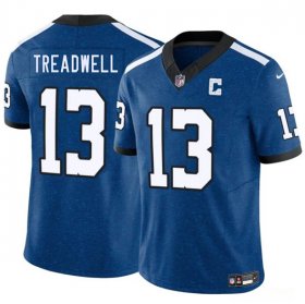 Men\'s Indianapolis Colts #13 Laquon Treadwell Blue 2025 F.U.S.E. Throwback Vapor Limited Football Stitched Jersey Cheap