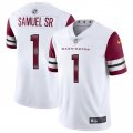 Men's Washington Commanders #1 Deebo Samuel Sr White 2025 Vapor Limited Football Stitched Jersey Cheap