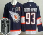 Cheap Men's Edmonton Oilers #93 Ryan Nugent Hopkins Navy Alternate 2025 Stanley Cup Final Authentic Jersey