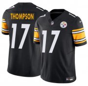 Men's Pittsburgh Steelers #17 Skylar Thompson Black 2025 F.U.S.E. Vapor Untouchable Limited Football Stitched Jersey Cheap Wholesale