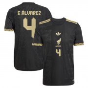 Cheap Men's Mexico #4 Edson Alvarez Black 2025 Soccer Jersey