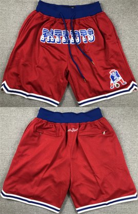 Cheap Men\'s New England Patriots Red Shorts