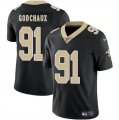 Men's New Orleans Saints #91 Davon Godchaux Black 2025 Vapor Limited Football Stitched Jersey Cheap