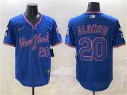 Cheap Men's New York Mets #20 Pete Alonso Royal 2025 Spring Training Stitched Baseball Jersey