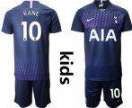 Wholesale Cheap Tottenham Hotspur #10 Kane Away Kid Soccer Club Jersey