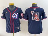 Cheap Women's American League Detroit Tigers Team Big Logo Navy 2025 All-Star Edition Limited Stitched Baseball Jersey(Run Small)