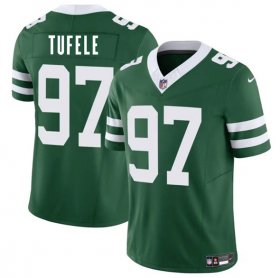 Men\'s New York Jets #97 Jay Tufele Green 2025 F.U.S.E. Vapor Untouchable Limited Football Stitched Jersey Cheap