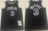 Cheap Men's Philadelphia 76ers #3 Allen Iverson Black 1997-98 Throwback Stitched basketball Jersey