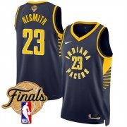 Men's Indiana Pacers #23 Aaron Nesmith Navy 2025 Finals Icon Edition Stitched Basketball Jersey Cheap