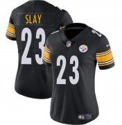 Women's Pittsburgh Steelers #23 Darius Slay Black 2025 Vapor Untouchable Limited Football Stitched Jersey(Run Small) Cheap Wholesale