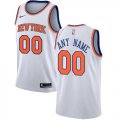 Cheap Men's Nike New York Knicks Customized Authentic White NBA Association Edition Jersey