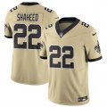 Cheap Men's New Orleans Saints #22 Rashid Shaheed Gold 2025 F.U.S.E. Alternate Vapor Limited Football Stitched Jersey