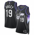 Cheap Men's Utah Jazz #19 Ace Bailey Black 2024-25 Draft Statement Edition Stitched Basketball Jersey