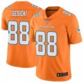 Wholesale Cheap Men's Miami Dolphins #88 Mike Gesicki Limited Orange Color Rush Jersey