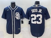 Men's San Diego Padres #23 Fernando Tatis Jr. Navy Cool Base Stitched Baseball Jersey Cheap