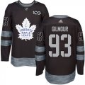 Wholesale Cheap Adidas Maple Leafs #93 Doug Gilmour Black 1917-2017 100th Anniversary Stitched NHL Jersey